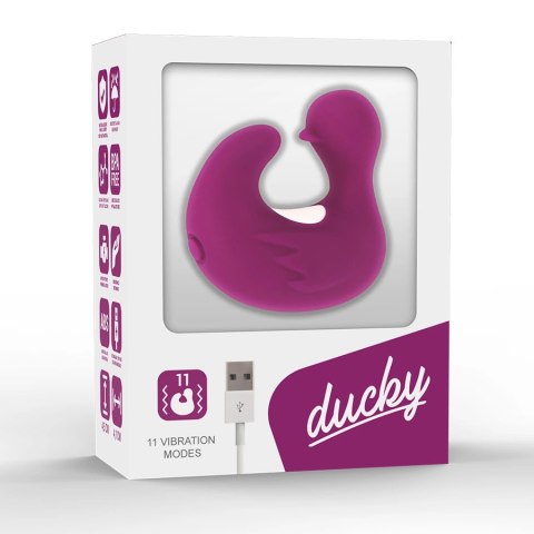 Coverme DuckyMania silikonowy naparstek stymulujący, akumulatorowy, fioletowy COVERME Coverme DuckyMania silikonowy naparstek stymulujący, akumulatorowy, fioletowy COVERME