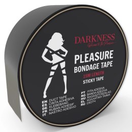 Darkness Bondage Tape 15m - czarna taśma do kreatywnych ograniczeń DARKNESS BONDAGE