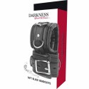 Darkness Kajdanki Bondage PU Skora Metal Wyściełane 20cm Czarne DARKNESS BONDAGE
