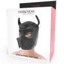 Darkness maska neoprenowa dla psa z odpinanym pyskiem L czarna DARKNESS BONDAGE