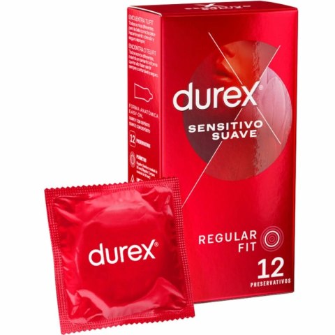 Durex Sensitive Soft 12 szt. cienkie, komfortowe prezerwatywy 56 mm DUREX CONDOMS