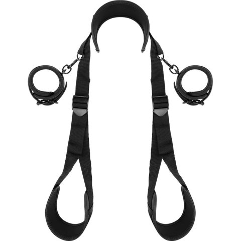 Fetish Submissive Zestaw Pozycyjny z Kajdankami Neoprenowymi, Regulowany FETISH SUBMISSIVE BONDAGE Fetish Submissive Zestaw Pozycyjny z Kajdankami Neoprenowymi, Regulowany FETISH SUBMISSIVE BONDAGE
