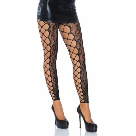 Leg Avenue Rajstopy bezstope koronkowe panterka siateczka one size LEG AVENUE HOSIERY Leg Avenue Rajstopy bezstope koronkowe panterka siateczka one size LEG AVENUE HOSIERY