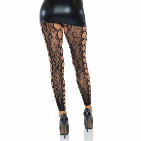 Leg Avenue Rajstopy bezstope koronkowe panterka siateczka one size LEG AVENUE HOSIERY Leg Avenue Rajstopy bezstope koronkowe panterka siateczka one size LEG AVENUE HOSIERY