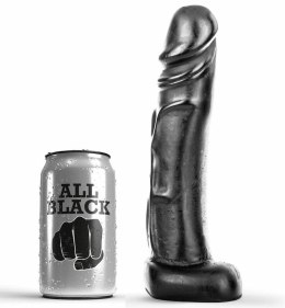 All Black Model 22 cm - anatomiczny kształt, elastyczny PVC, czarny ALL BLACK