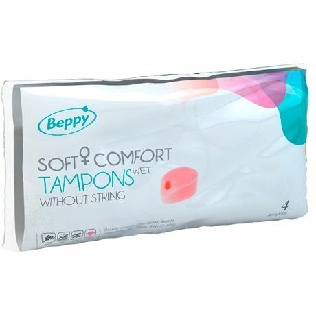 Beppy Soft Comfort — anatomiczne tampony mokre, lawenda, 4 sztuki BEPPY