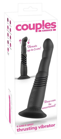 Couples Choice G i P-Spot Fing System z ruchem posuwistym, silikonowy 23-26 cm Couples Choice