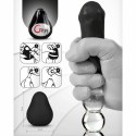 Gvibe G-Egg czarne - elastyczne jajko intymne z teksturą 3D TPE G-VIBE