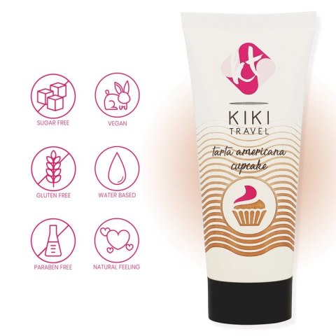 Kiki Travel Lubrykant Wodny Babeczkowy 50 ml Wegański Aloes KIKI TRAVEL Kiki Travel Lubrykant Wodny Babeczkowy 50 ml Wegański Aloes KIKI TRAVEL