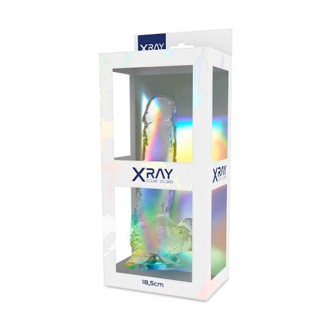 XRAY Model Clear żelowy 18,5 cm transparentny z kulkami, przyssawka X RAY XRAY Model Clear żelowy 18,5 cm transparentny z kulkami, przyssawka X RAY
