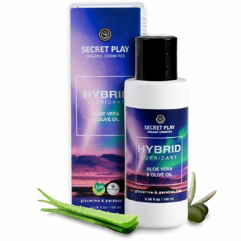 Secret Play Hybrydowy Lubrykant Organiczny 100 ml, aloes i oliwka SECRETPLAY COSMETIC