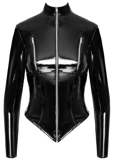 Black Level Kurtka Lateksowa Czarna 2XL z Długim Rękawem, Dopasowana Black Level Black Level Kurtka Lateksowa Czarna 2XL z Długim Rękawem, Dopasowana Black Level