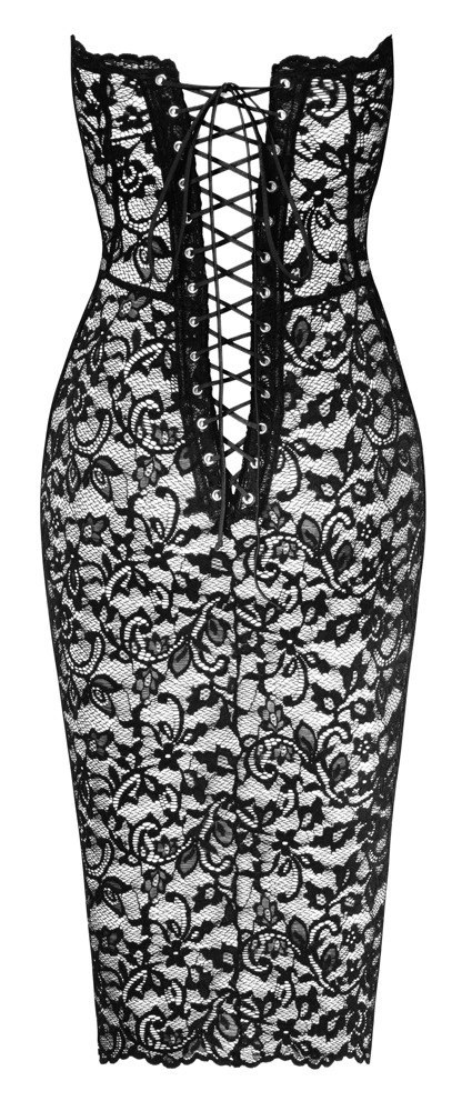 Noir Libido Czarna Sukienka Bez Ramion Kwiatowa Koronka S Noir Noir Libido Czarna Sukienka Bez Ramion Kwiatowa Koronka S Noir