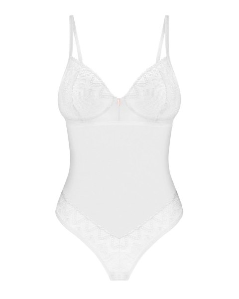 Obsessive Alissium Body białe koronkowe regulowane M/L Obsessive Obsessive Alissium Body białe koronkowe regulowane M/L Obsessive