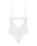 Obsessive Alissium Body białe koronkowe regulowane M/L Obsessive