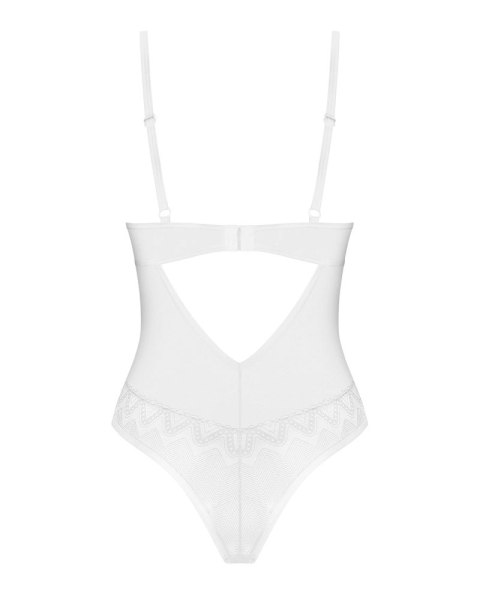 Obsessive Alissium Body białe koronkowe regulowane M/L Obsessive Obsessive Alissium Body białe koronkowe regulowane M/L Obsessive