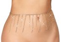 Cottelli ACCESSOIRES Złoty Pas na Brzuch z Dżetami, Regulowany Cottelli ACCESSOIRES