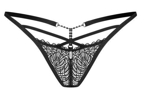 Obsessive Iliosa Stringi Koronkowe Czarne 2XL/3XL Eleganckie Obsessive Obsessive Iliosa Stringi Koronkowe Czarne 2XL/3XL Eleganckie Obsessive