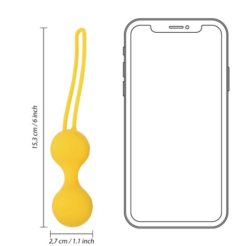 CITRA FLOW™ Kegel Trainer Set – Lemonade Yellow CITRA FLOW™ Kegel Trainer Set – Lemonade Yellow