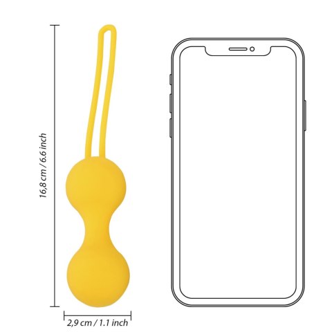 CITRA FLOW™ Kegel Trainer Set – Lemonade Yellow CITRA FLOW™ Kegel Trainer Set – Lemonade Yellow