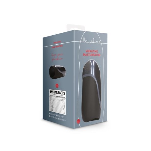 Vibrating Masturbator Sleeve - Licorice Black Vibrating Masturbator Sleeve - Licorice Black