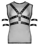 Svenjoyment Bondage Koszulka Bez Rękawow z Mankietami L Czarna Svenjoyment Bondage
