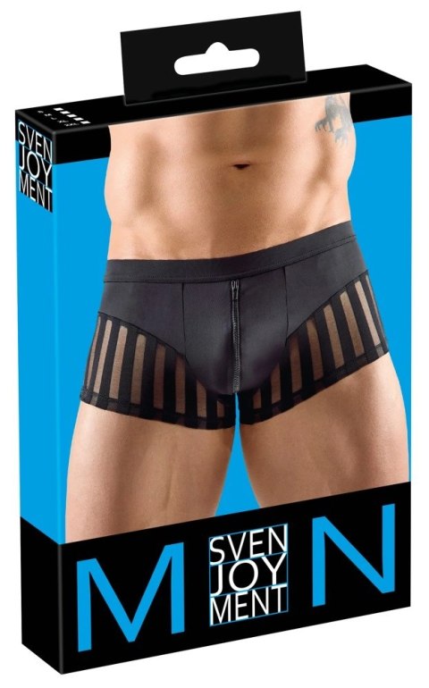 Svenjoyment Bokserki Czarne 2XL z Przezroczystymi Wstawkami i Zamkiem Svenjoyment