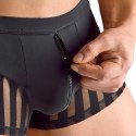 Svenjoyment Bokserki Czarne 2XL z Przezroczystymi Wstawkami i Zamkiem Svenjoyment
