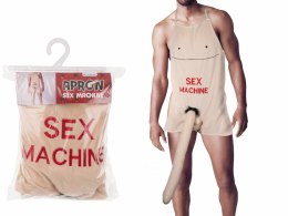 Apron Fartuch z napisem Sex Machine, pluszowy element XL, uniwersalny Kemis