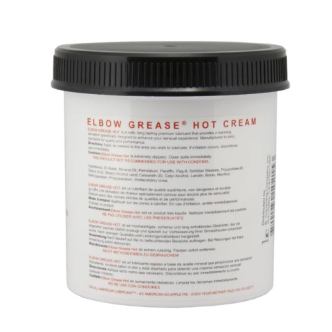 Elbow Grease Hot Cream Jar 443 ml - Rozgrzewający krem pielęgnacyjny Elbow Grease Elbow Grease Hot Cream Jar 443 ml - Rozgrzewający krem pielęgnacyjny Elbow Grease