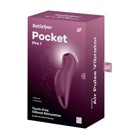 Satisfyer™ Pocket Pro 1 – Kompaktowy Stymulator z Dwoma Silnikami i Falami Ciśnienia Satisfyer™ Pocket Pro 1 – Kompaktowy Stymulator z Dwoma Silnikami i Falami Ciśnienia