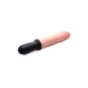 XR Brands™ Power Pounder – Czarny, Silikonowy, Pchająco-Wibrujący
