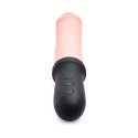 XR Brands™ Power Pounder – Czarny, Silikonowy, Pchająco-Wibrujący