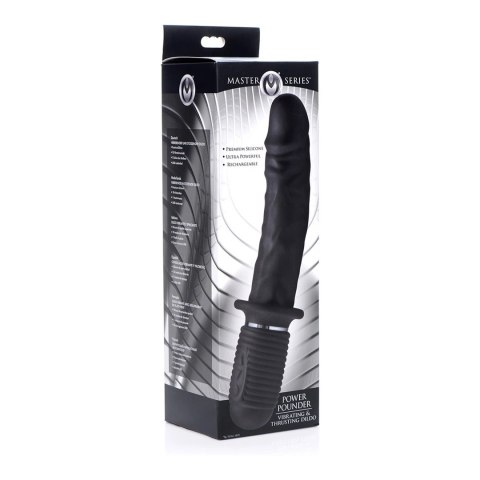 XR Brands™ Power Pounder – Czarny, Silikonowy Model Wibrująco-Pchający XR Brands™ Power Pounder – Czarny, Silikonowy Model Wibrująco-Pchający