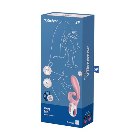 Satisfyer Hug Me - wibrujący model podwojny z Bluetooth, rożowy Satisfyer Satisfyer Hug Me - wibrujący model podwojny z Bluetooth, rożowy Satisfyer