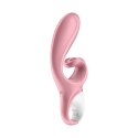 Satisfyer Hug Me - wibrujący model podwojny z Bluetooth, rożowy Satisfyer