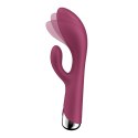 Satisfyer Spinning Rabbit 1 - podwojny model z rotacyjną głowką, rożowy Satisfyer