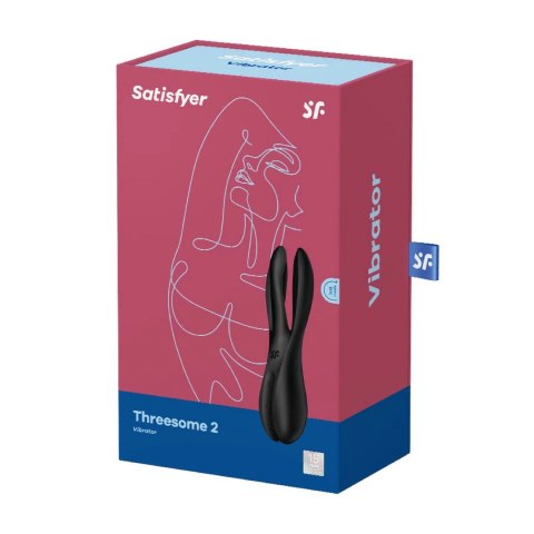 Satisfyer™ Threesome 2 – Anatomiczny Stymulator z 3 Silnikami, 12 Trybów, IPX7, USB (Fioletowy) Satisfyer™ Threesome 2 – Anatomiczny Stymulator z 3 Silnikami, 12 Trybów, IPX7, USB (Fioletowy)