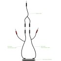 ElectraStim Triphase Combiner - przewod trojfazowy do stymulatorow 2-kanałowych ElectraStim
