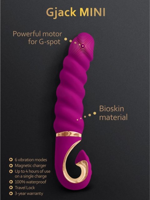 Gvibe Gjack Mini - kompaktowy model z technologią Bioskin, fioletowy G-Vibe Gvibe Gjack Mini - kompaktowy model z technologią Bioskin, fioletowy G-Vibe