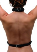 XR Brands Harness skorzany regulowany z D-ringami czarny XR Brands