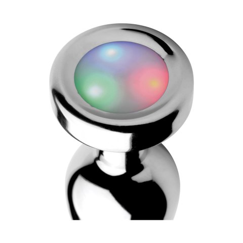 XR Brands Korek dekoracyjny LED Rainbow Mini - aluminium, kolorowy efekt XR Brands XR Brands Korek dekoracyjny LED Rainbow Mini - aluminium, kolorowy efekt XR Brands