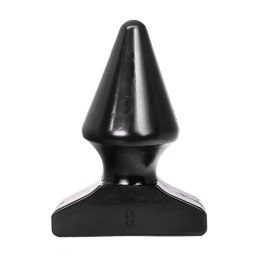All Black Korek anatomiczny 17 cm z rowkami, czarny All Black