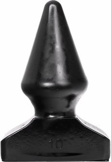 All Black Korek intymny z rowkami 20,5 cm czarny All Black