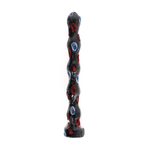 All Black Model 41 cm - Elastyczna sonda analna z kulistą strukturą All Black All Black Model 41 cm - Elastyczna sonda analna z kulistą strukturą All Black