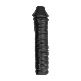 All Black Model AB56 - duża anatomiczna forma z teksturą, 38 cm, czarna All Black