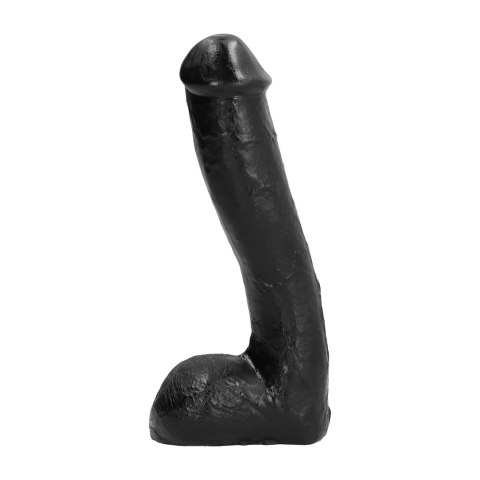 All Black Smooth Model 23 cm - Czarna anatomiczna forma, elastyczna All Black
