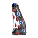 All Black Smooth Model 23 cm - Czarna anatomiczna forma, elastyczna All Black