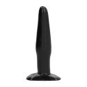 All Black korek intymny 12 cm - anatomiczny model, czarny All Black