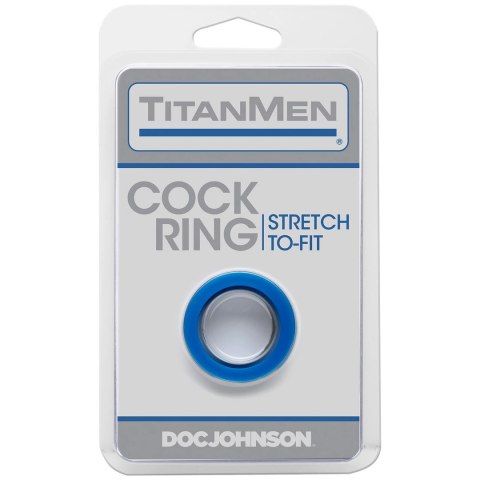 Doc Johnson TitanMen Stretch-To-Fit elastyczny pierścień czarny Doc Johnson Doc Johnson TitanMen Stretch-To-Fit elastyczny pierścień czarny Doc Johnson